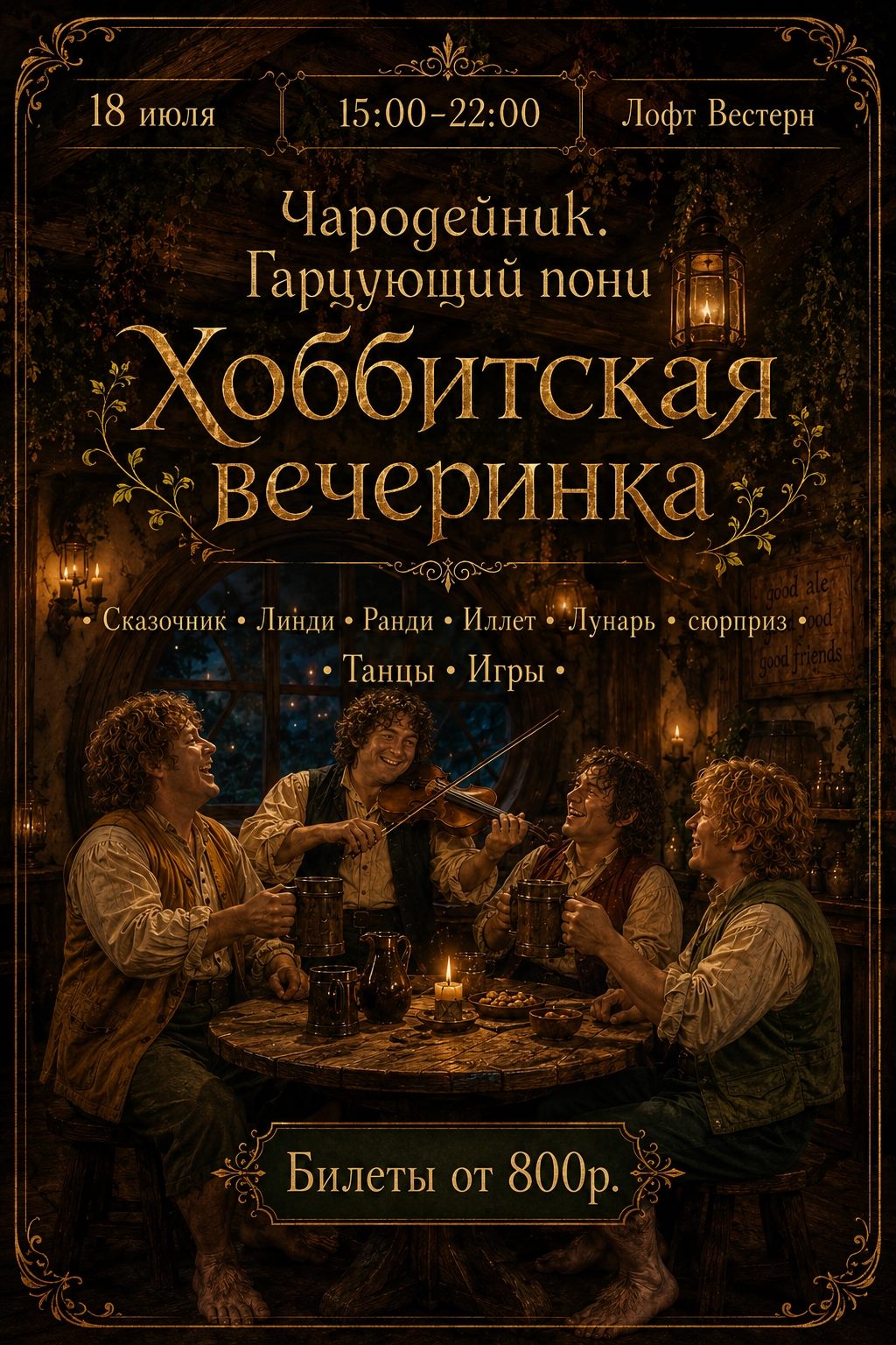 Хоббитская вечеринка в Western Loft